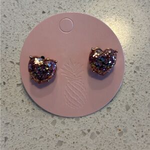 Spartina 449 Pink Heart Post Earrings